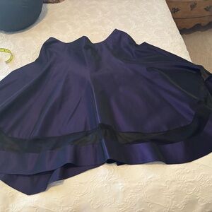 Elegant Purple and Black Women's Skirt
